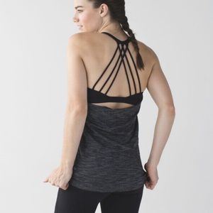 Lululemon Lighten Up Tank
Heathered Black / Black